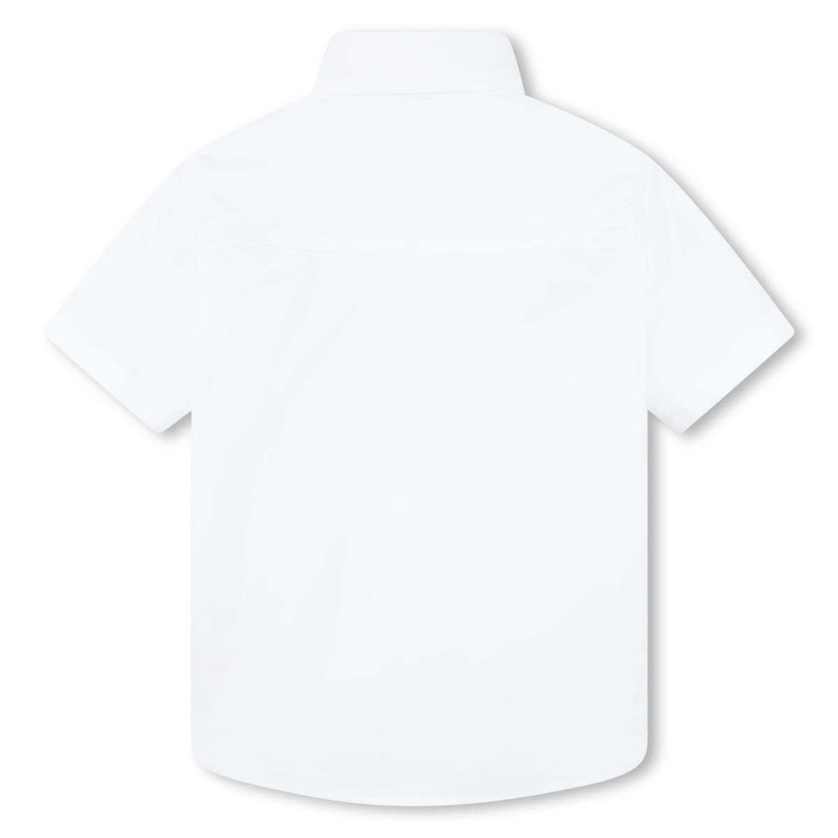 Boys White Cotton Shirt