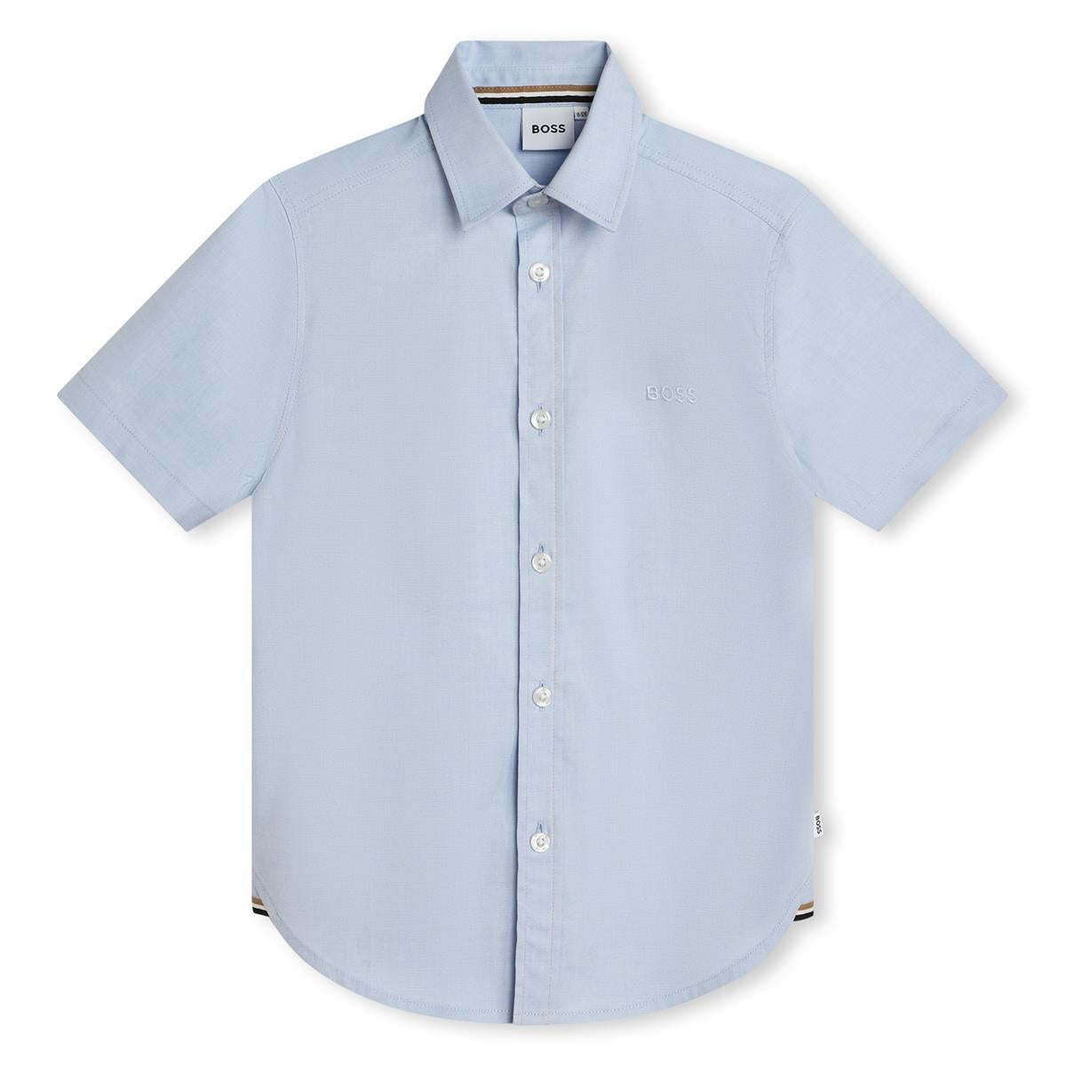 Boys Light Blue Cotton Shirt