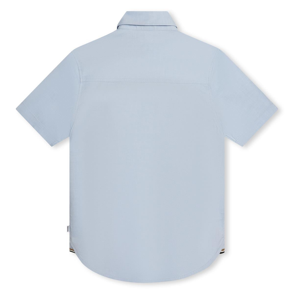 Boys Light Blue Cotton Shirt