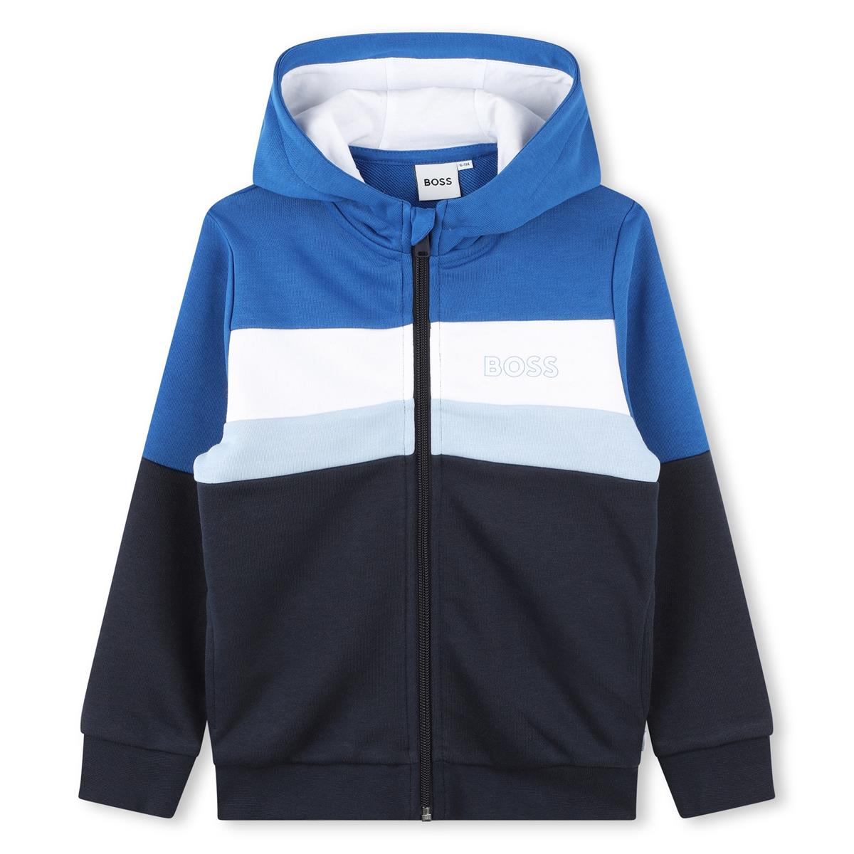 Boys Blue Zip-Up Top