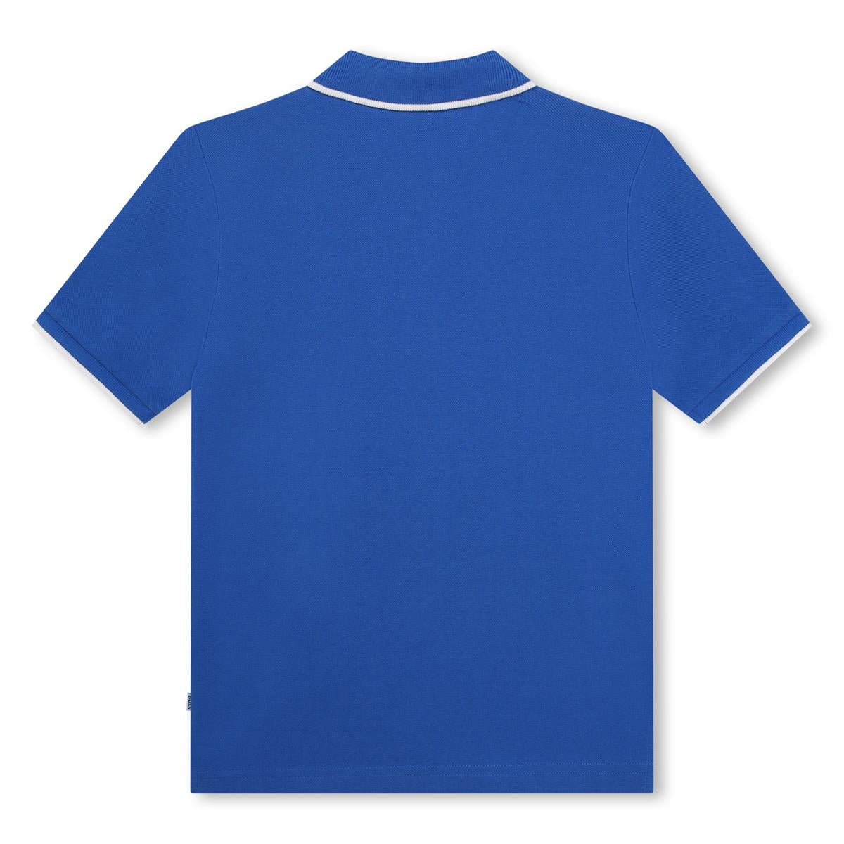 Boys Blue Cotton Polo Shirt