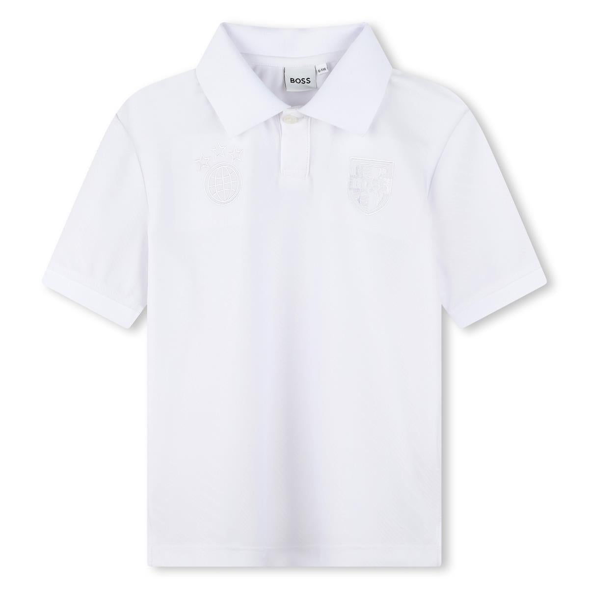 Boys White Polo Shirt