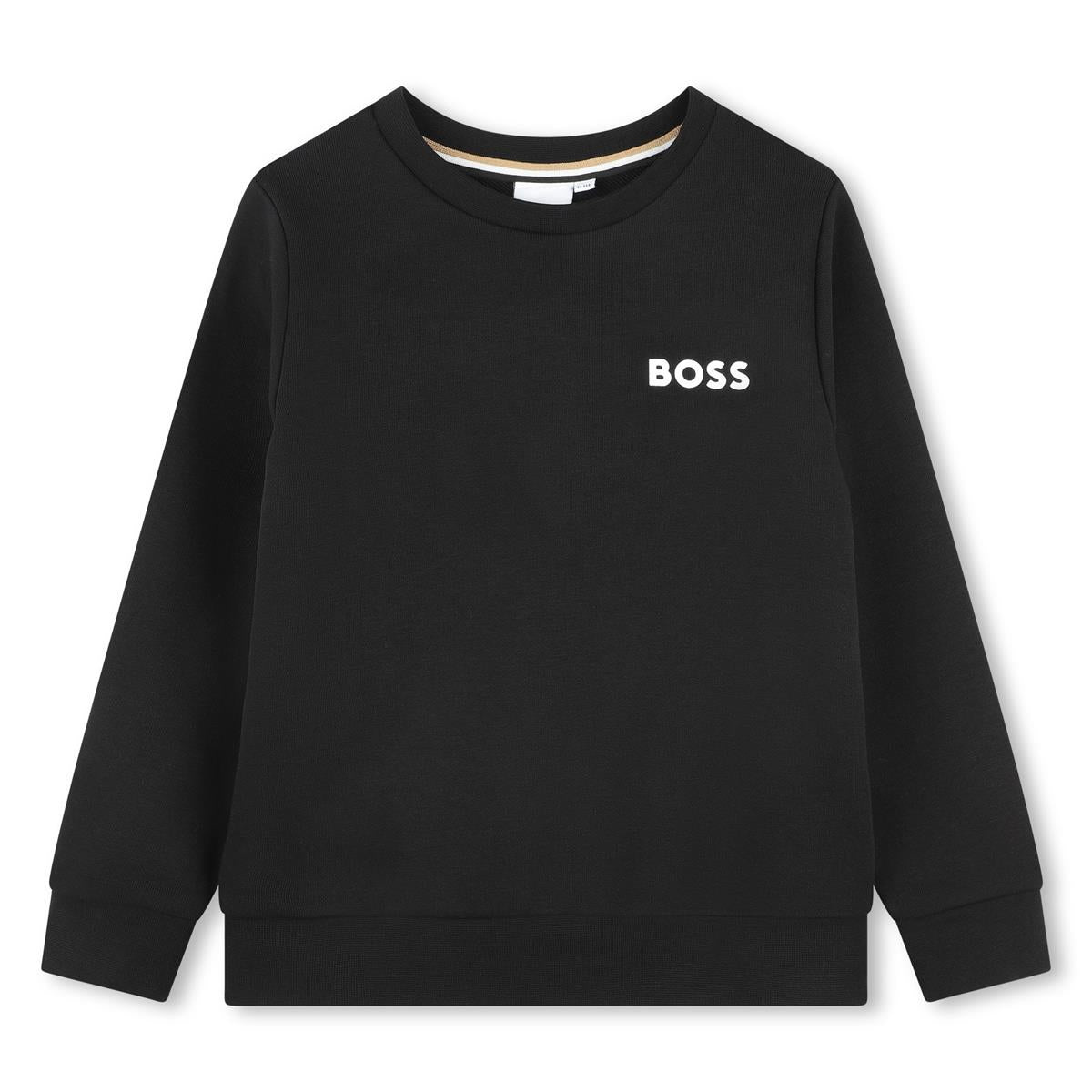 Boys Black Cotton Sweatshirt