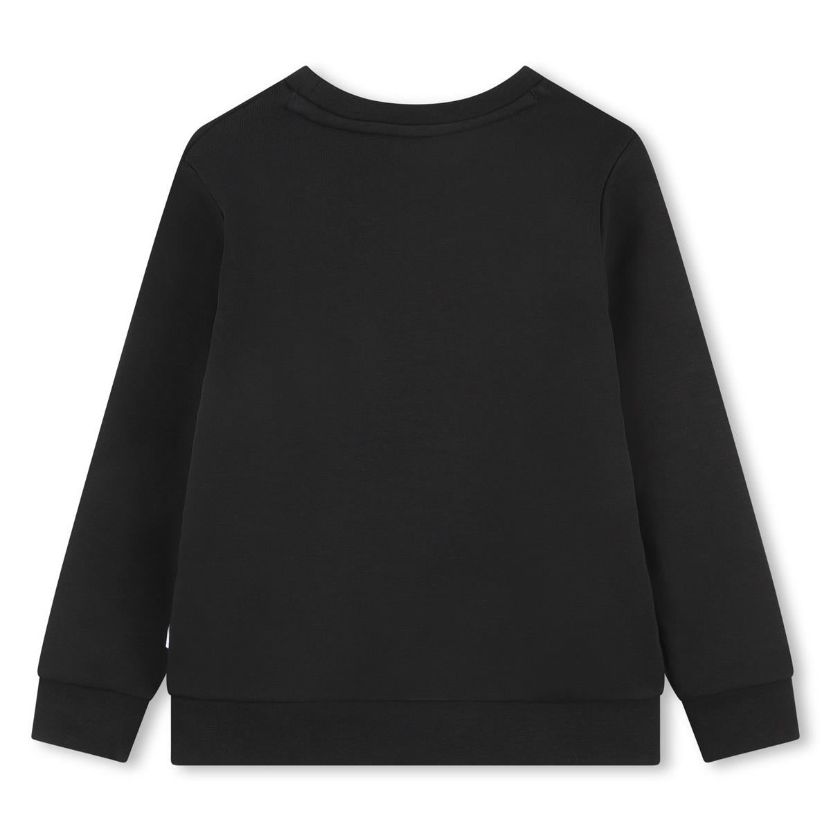 Boys Black Cotton Sweatshirt