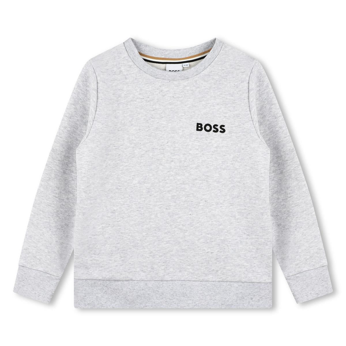 Boys Grey Cotton Sweatshirt