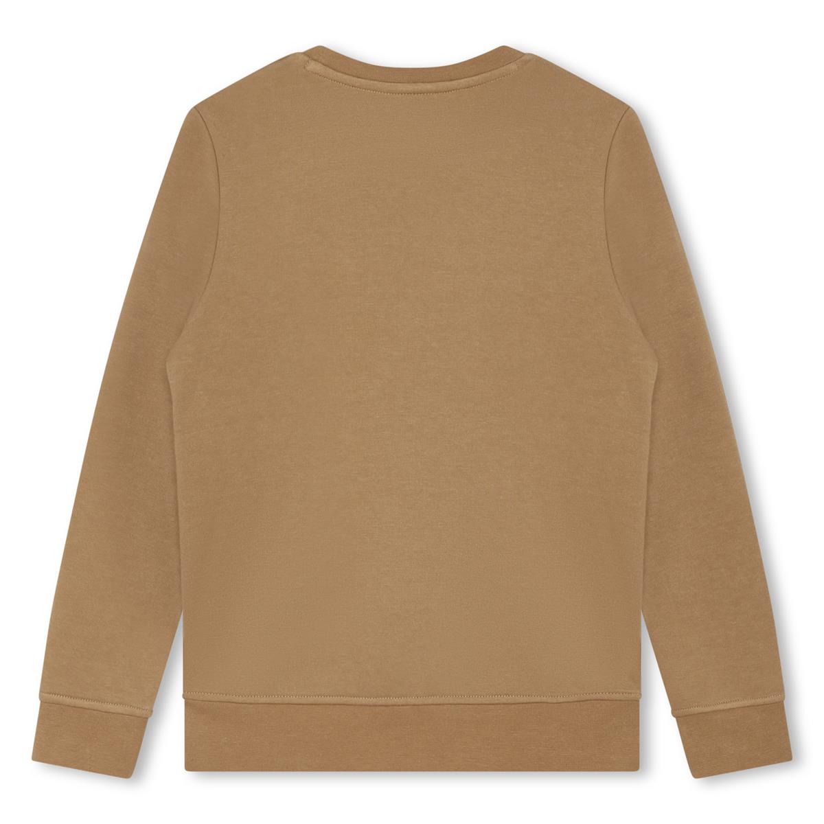 Boys Camel Cotton Sweatshirt