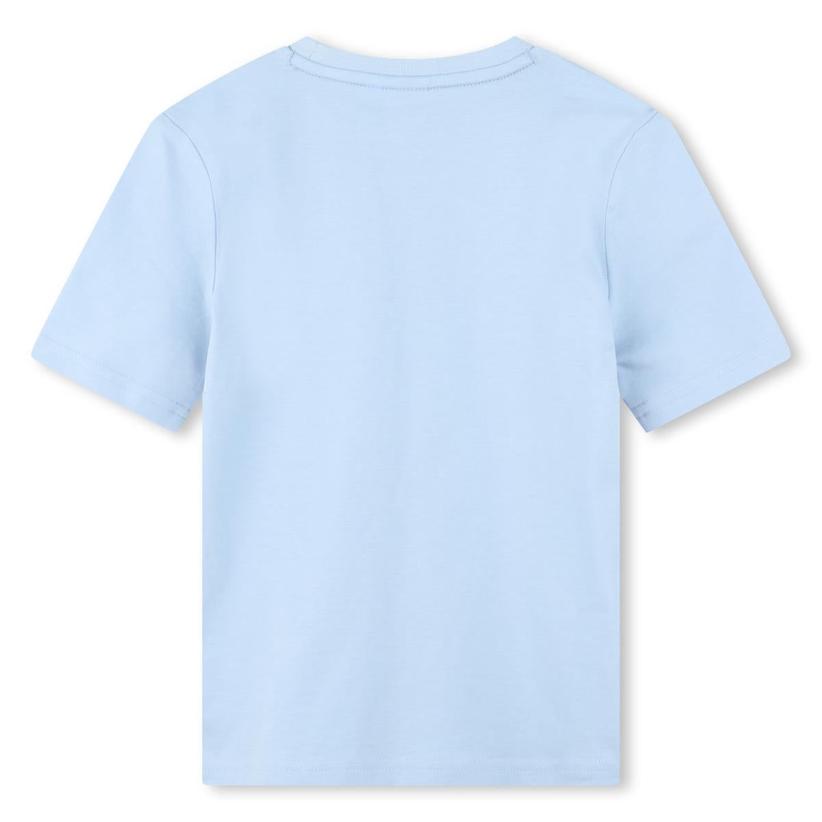 Boys Light Blue Cotton T-Shirt