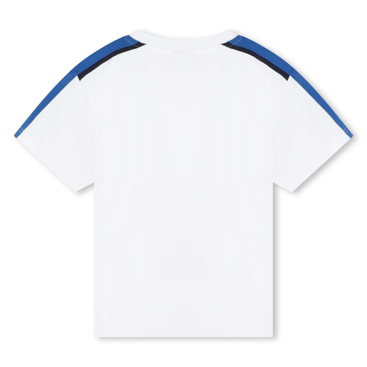 Boys White Cotton T-Shirt