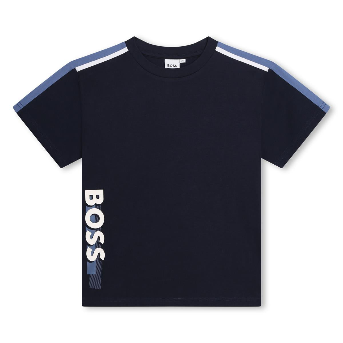 Boys Navy Cotton T-Shirt