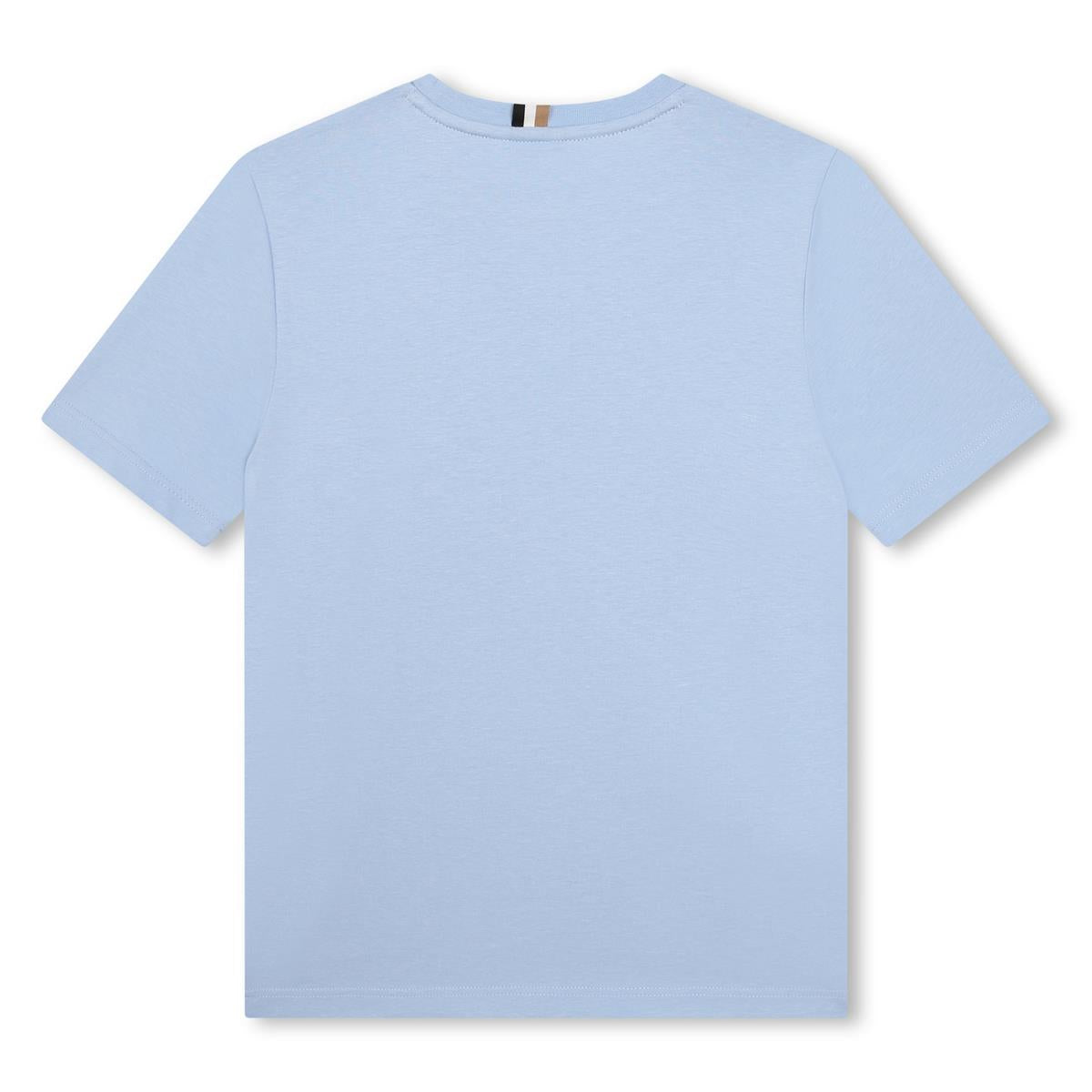 Boys Light Blue Cotton T-Shirt