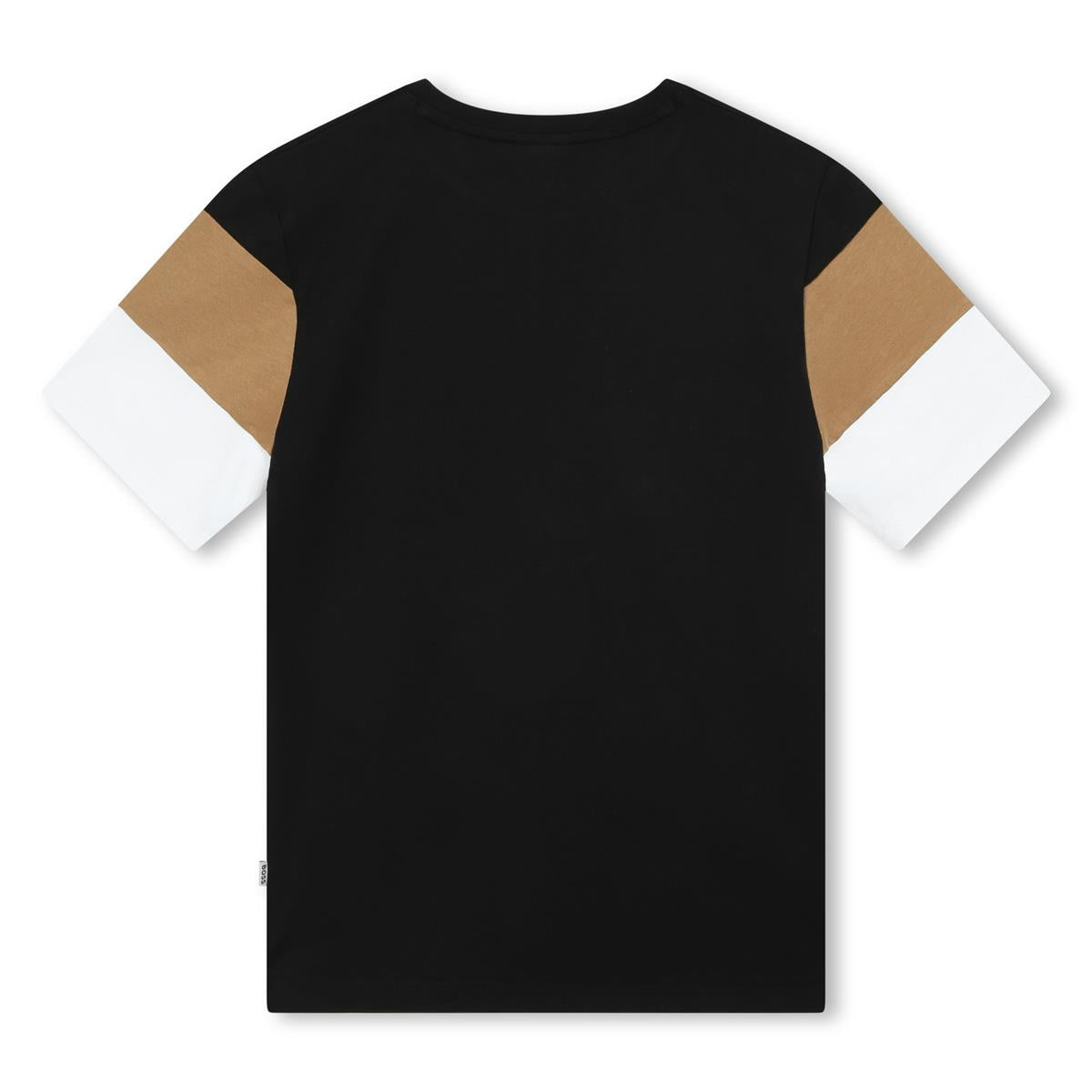 Boys Black Cotton T-Shirt