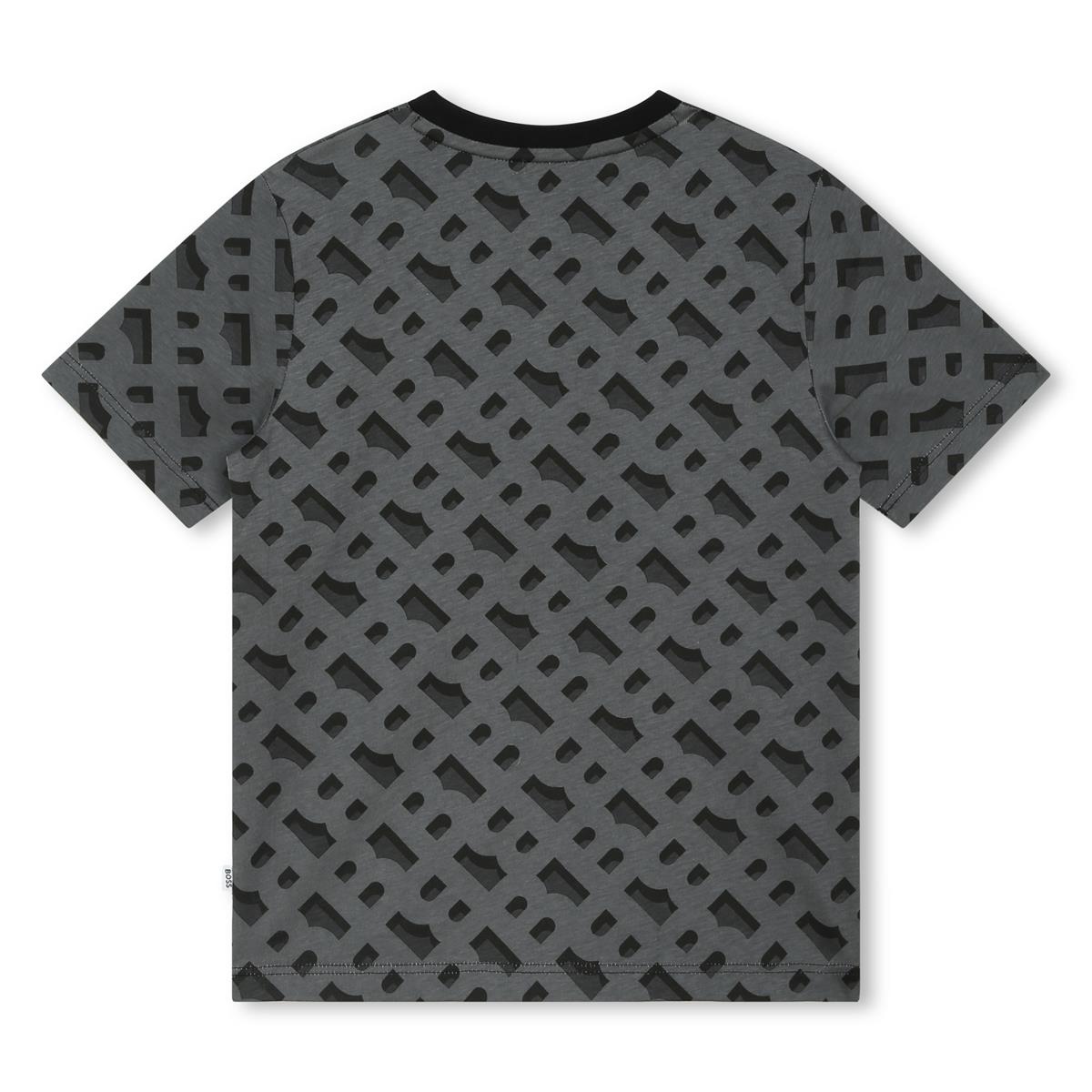 Boys Black Cotton T-Shirt