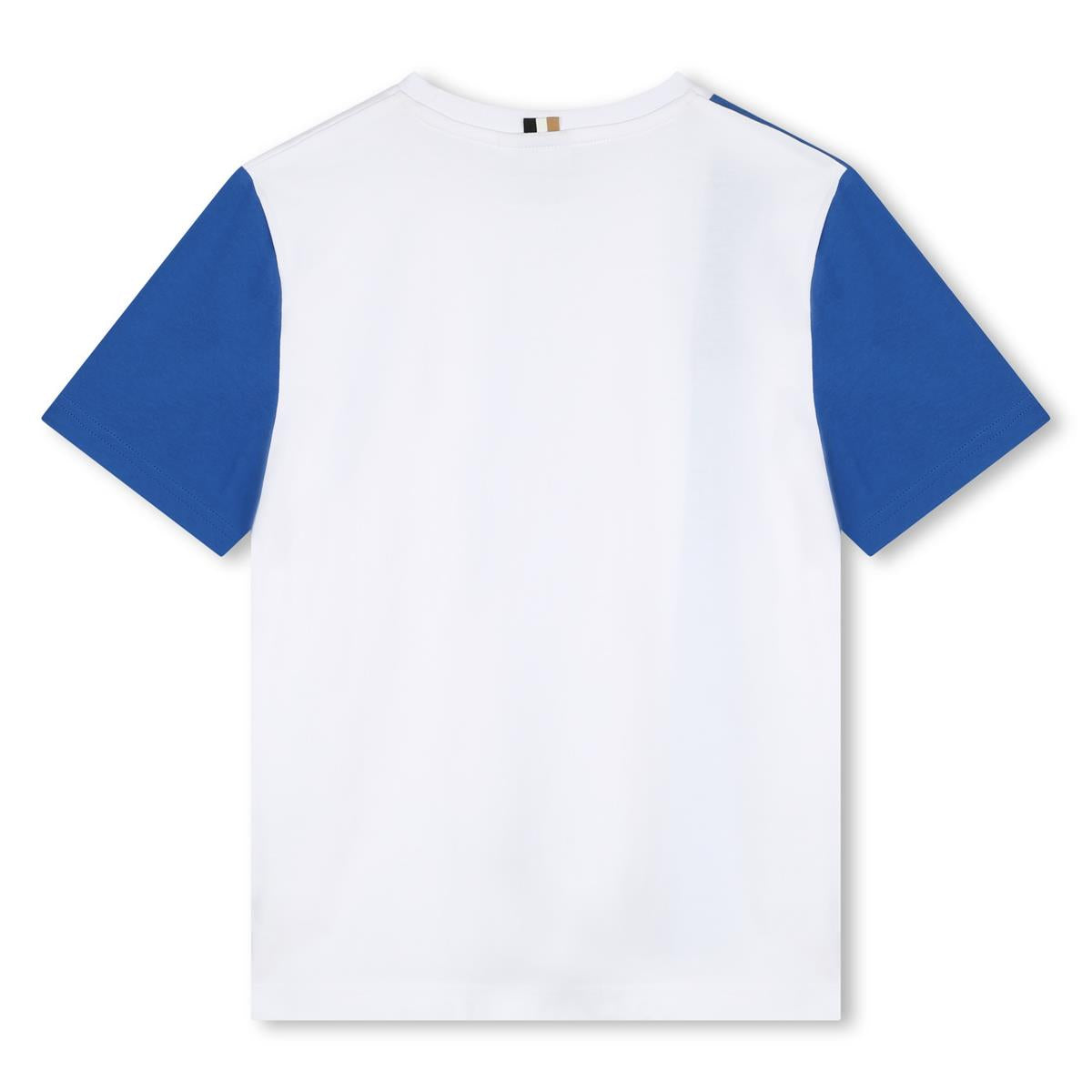 Boys White Cotton T-Shirt