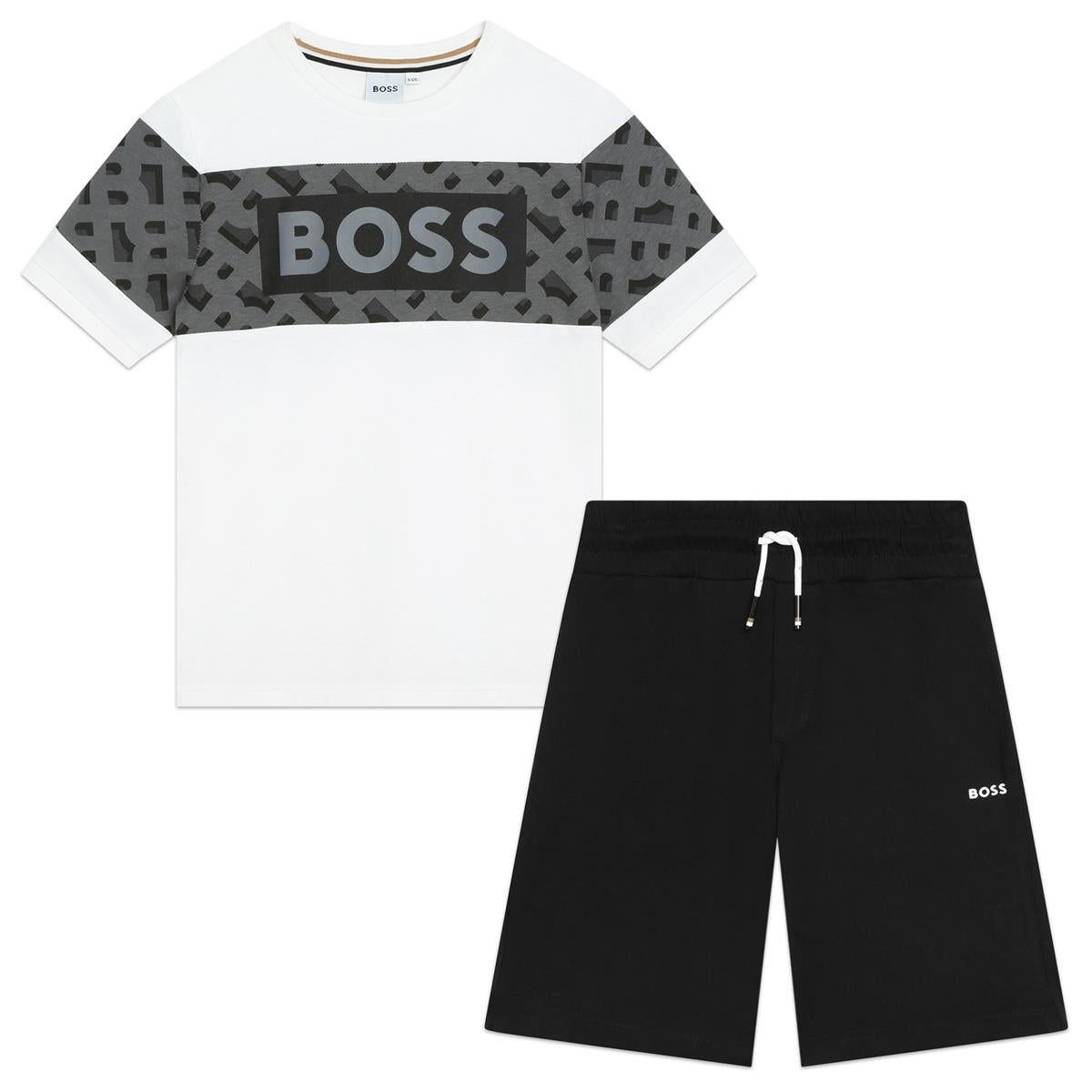 Boys White Cotton Set