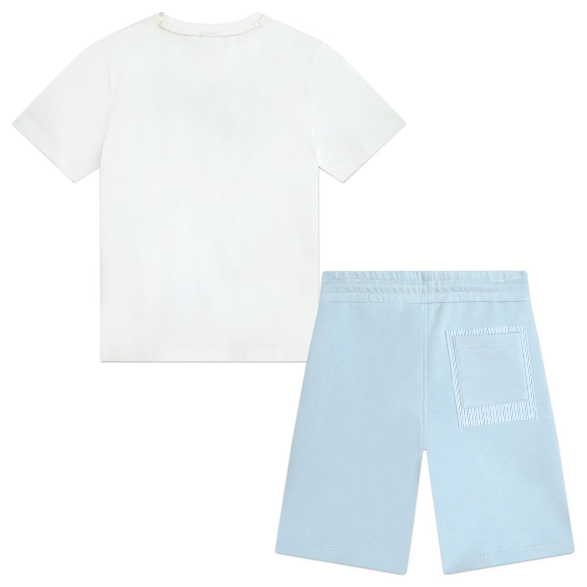 Boys White Cotton Set