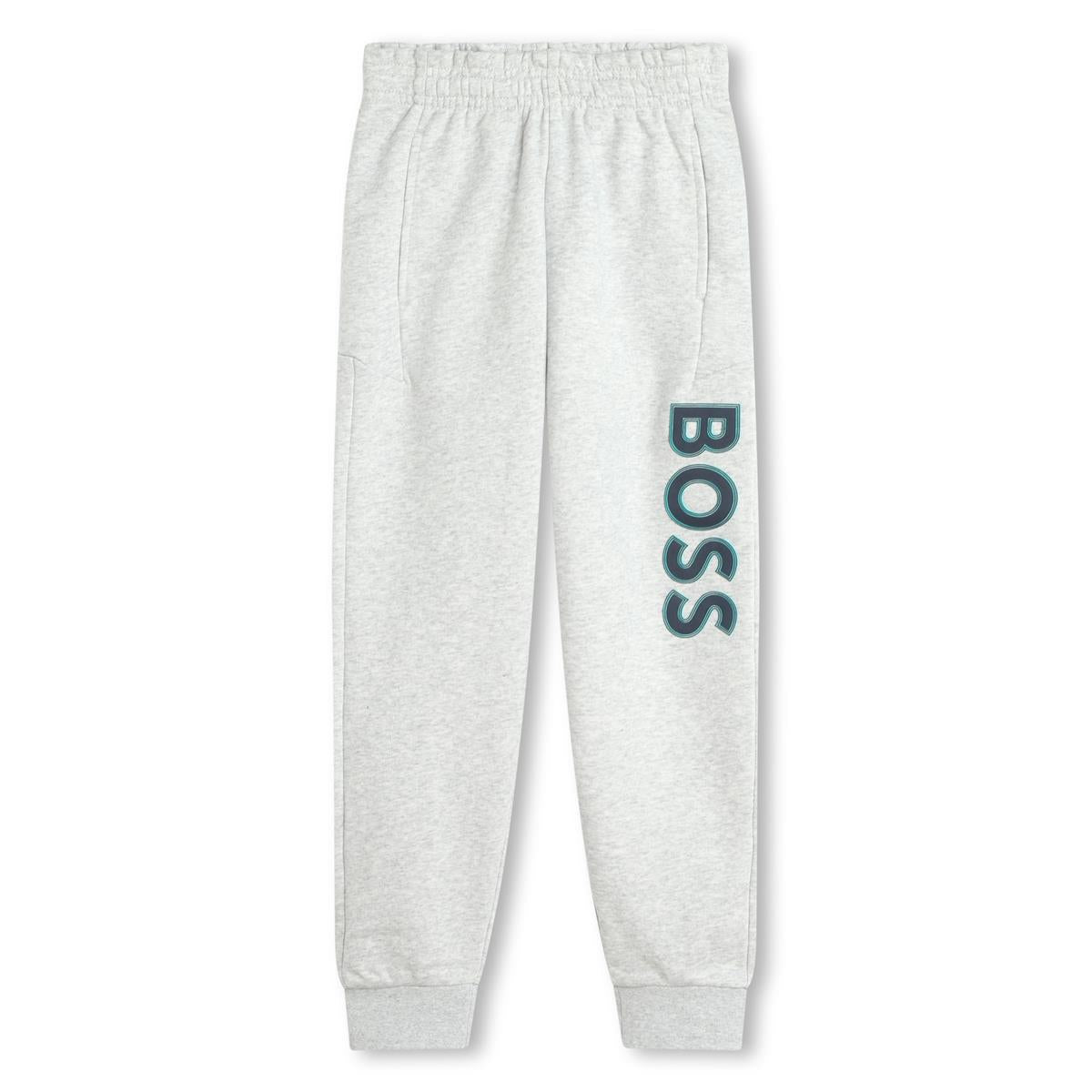 Boys Grey Cotton Trousers