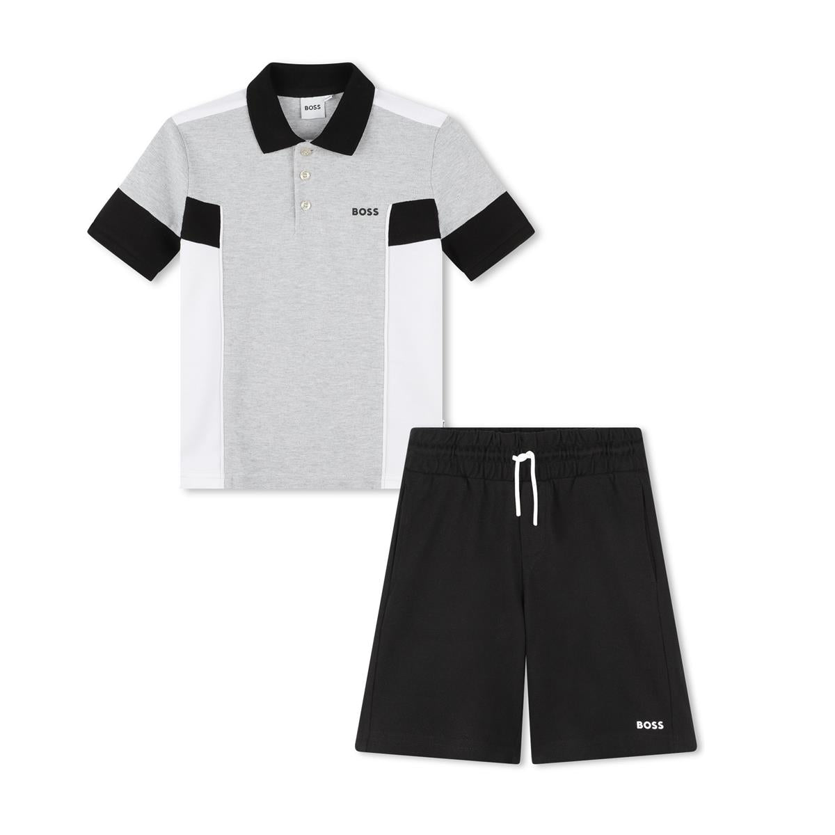 Boys Grey Cotton Set