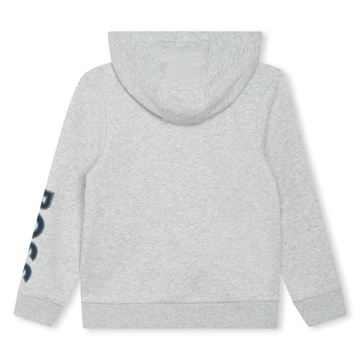 Boys Grey Zip-Up Top