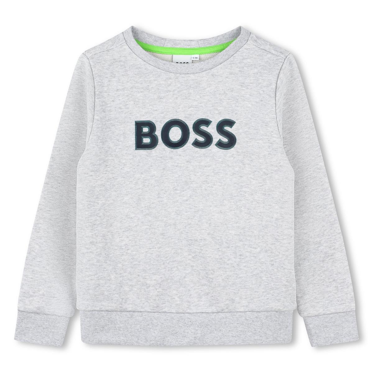 Boys Grey Cotton Sweatshirt