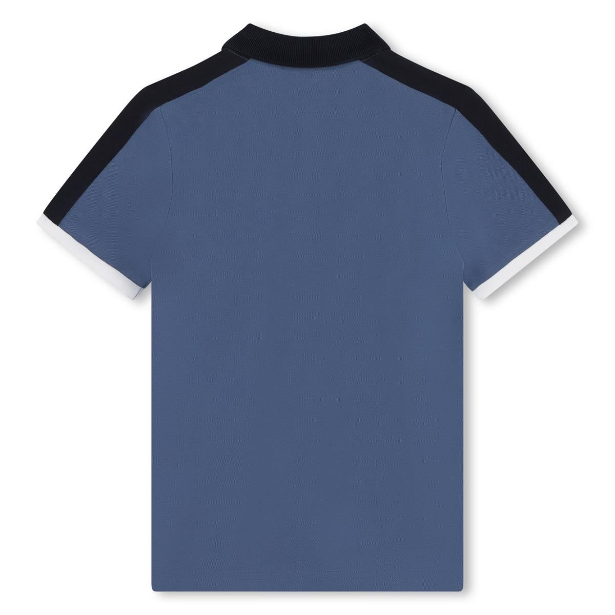 Boys Blue Cotton Polo Shirt