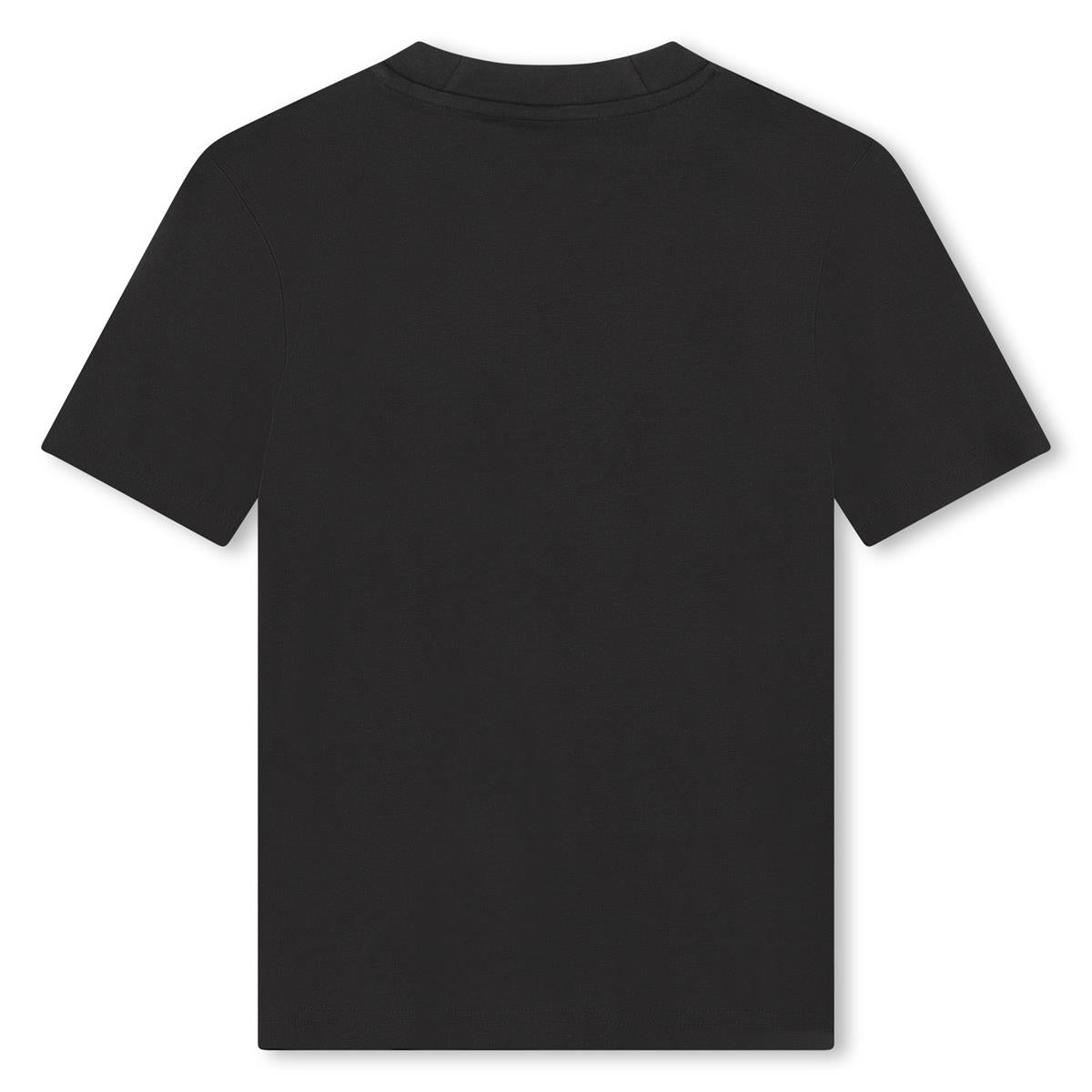 Boys Black Cotton T-Shirt