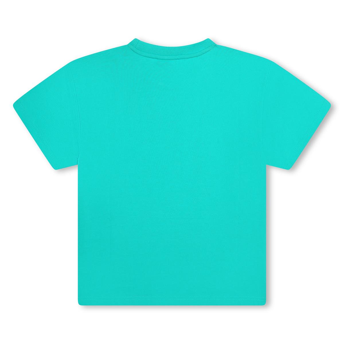 Boys Green Cotton T-Shirt