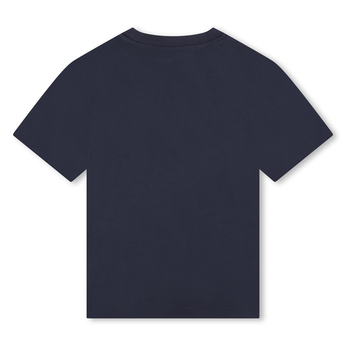 Boys Navy Cotton T-Shirt