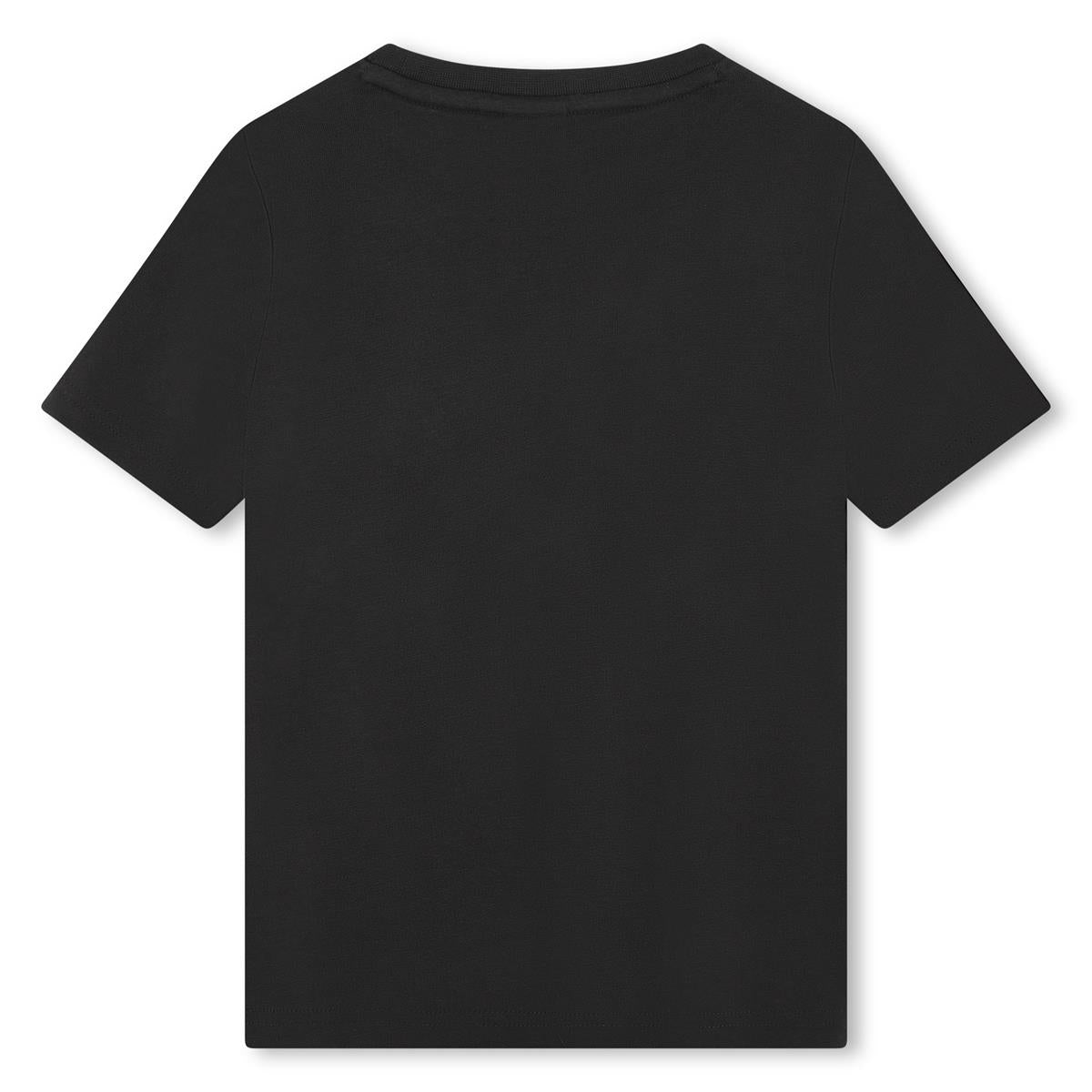 Boys Black Cotton T-Shirt