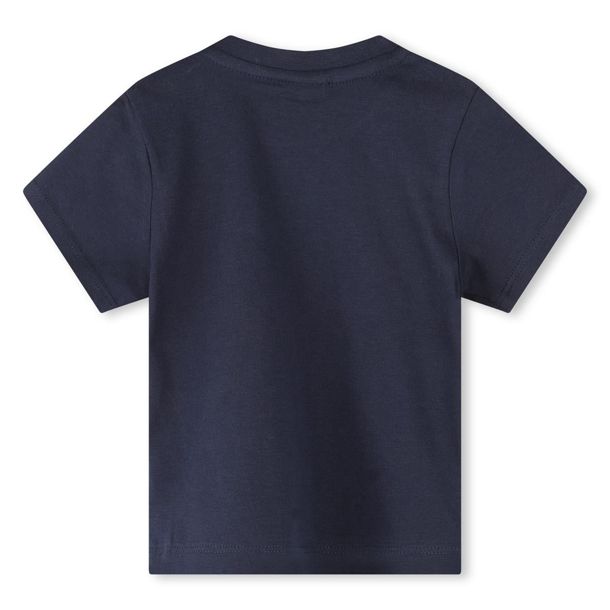 Baby Boys Navy Cotton T-Shirt