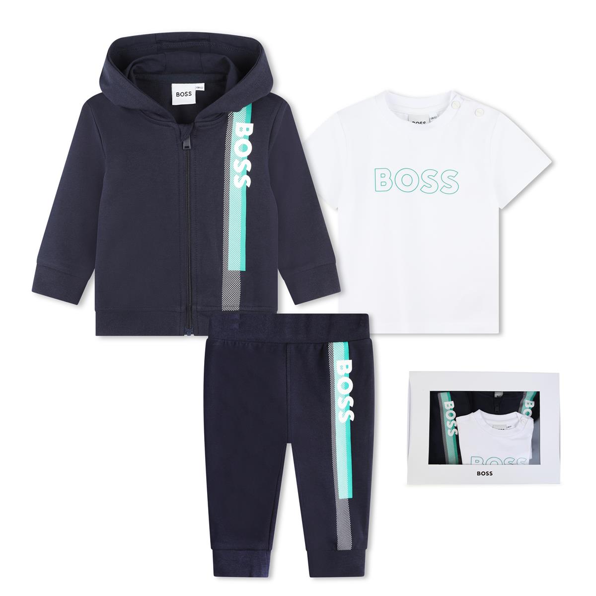 Baby Boys Navy Cotton Set