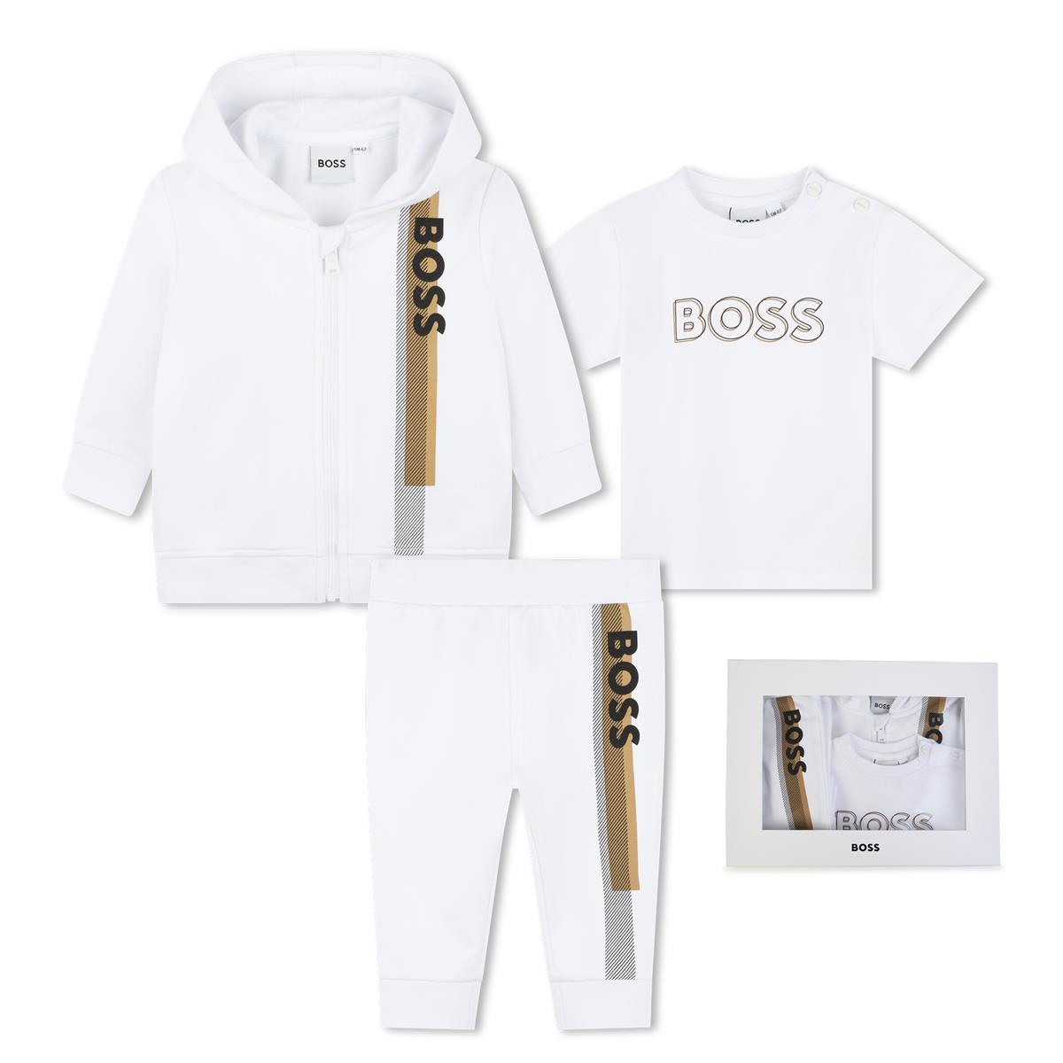 Baby Boys White Cotton Set