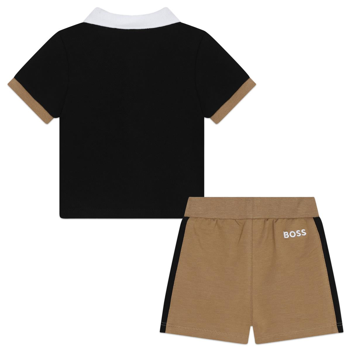 Baby Boys Black Cotton Set