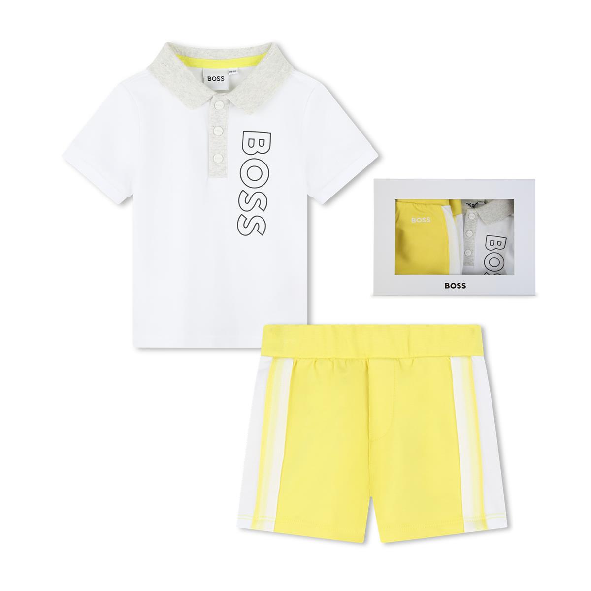 Baby Boys White Cotton Set