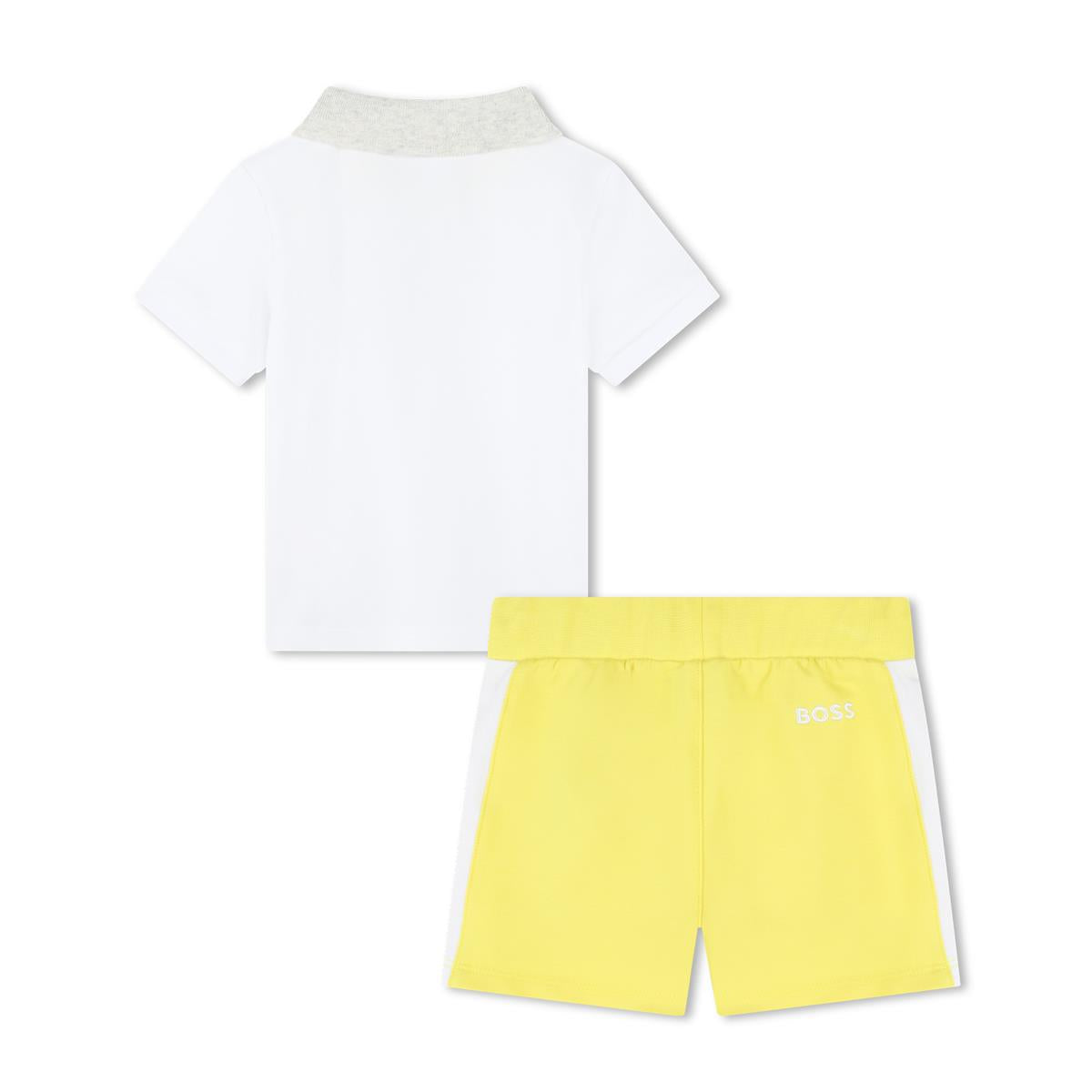 Baby Boys White Cotton Set