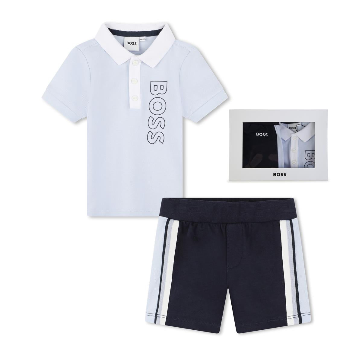 Baby Boys Light Blue Cotton Set