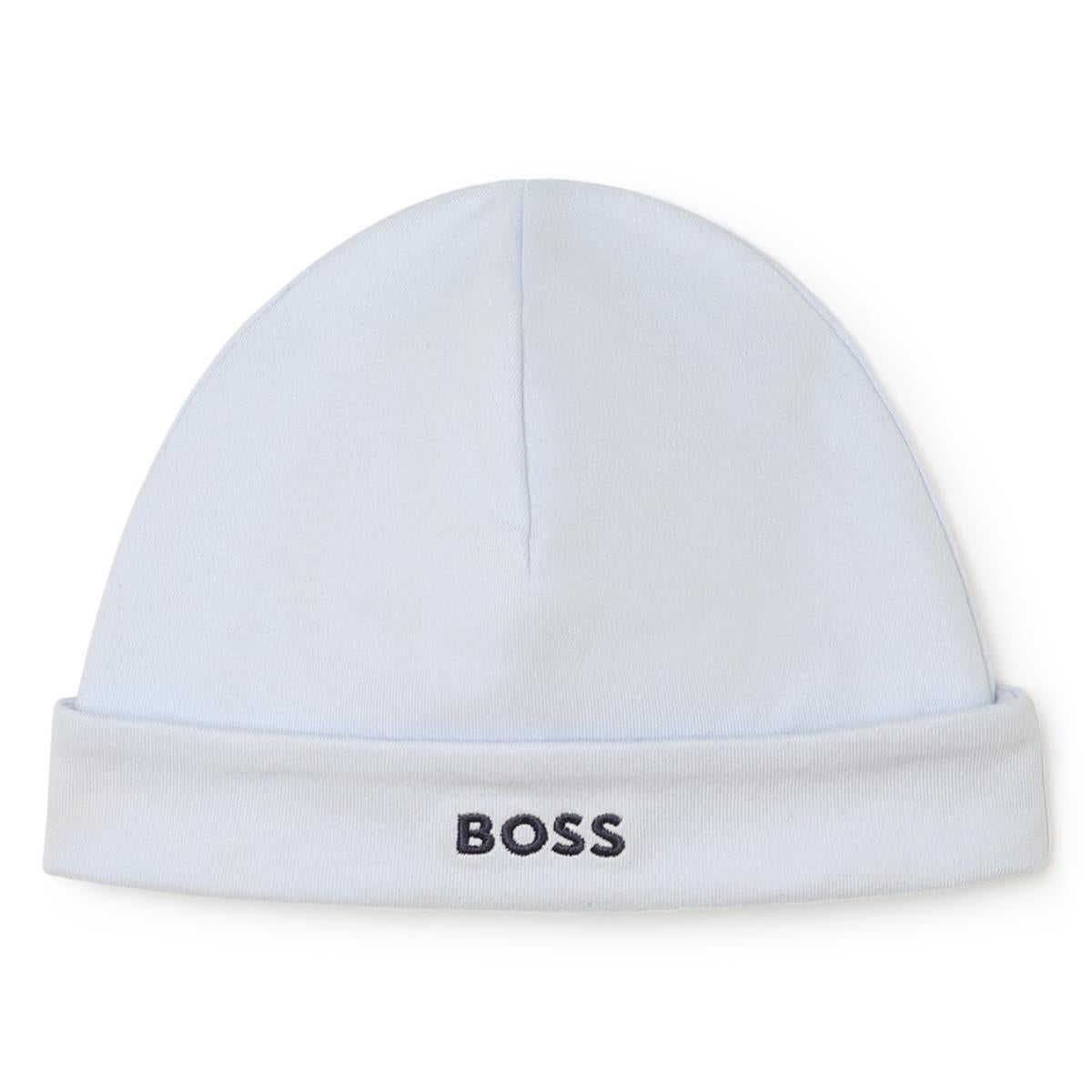 Baby Boys White Cotton Hat