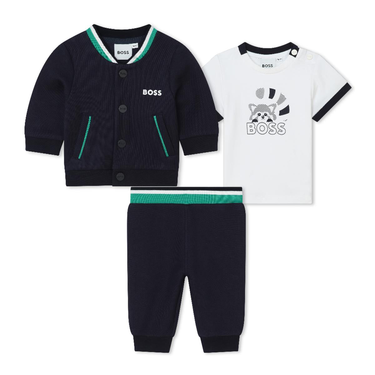 Baby Boys Navy Cotton Set