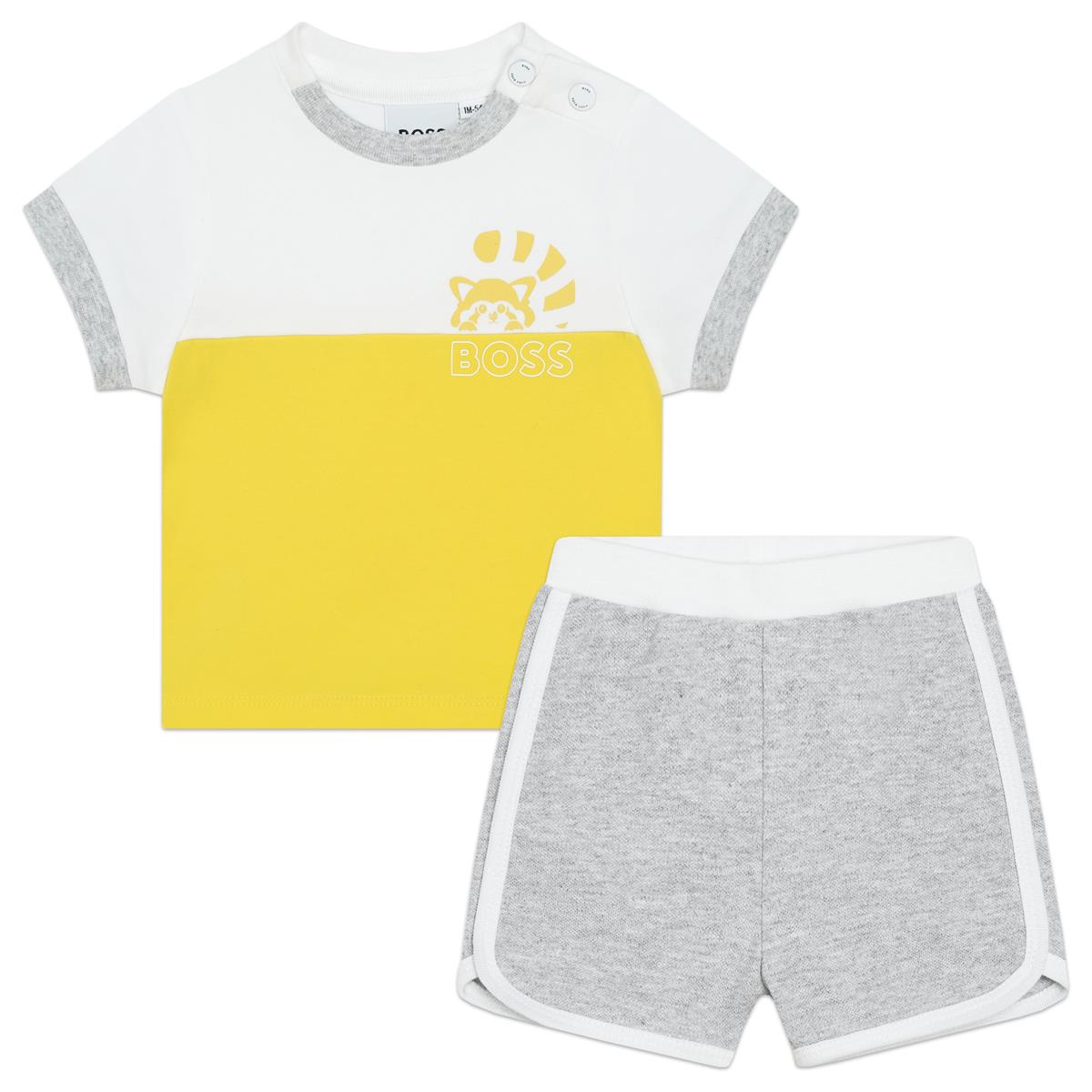 Baby Boys Yellow Cotton Set