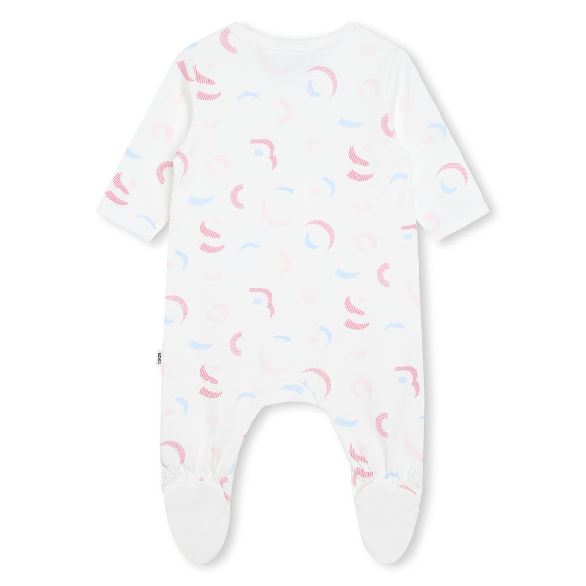 Baby Girls White Cotton Babysuit Set