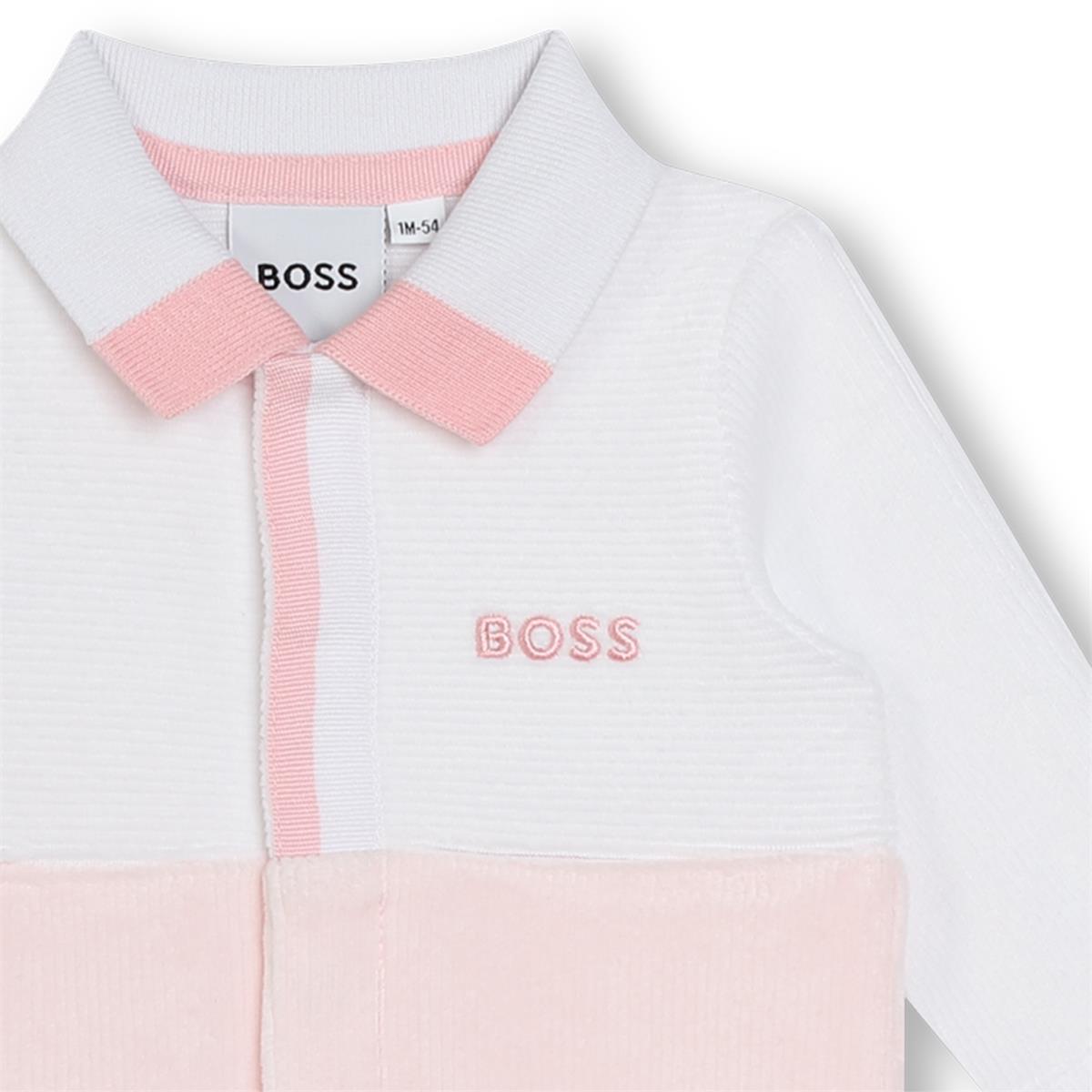 Baby Girls Pink Cotton Babysuit