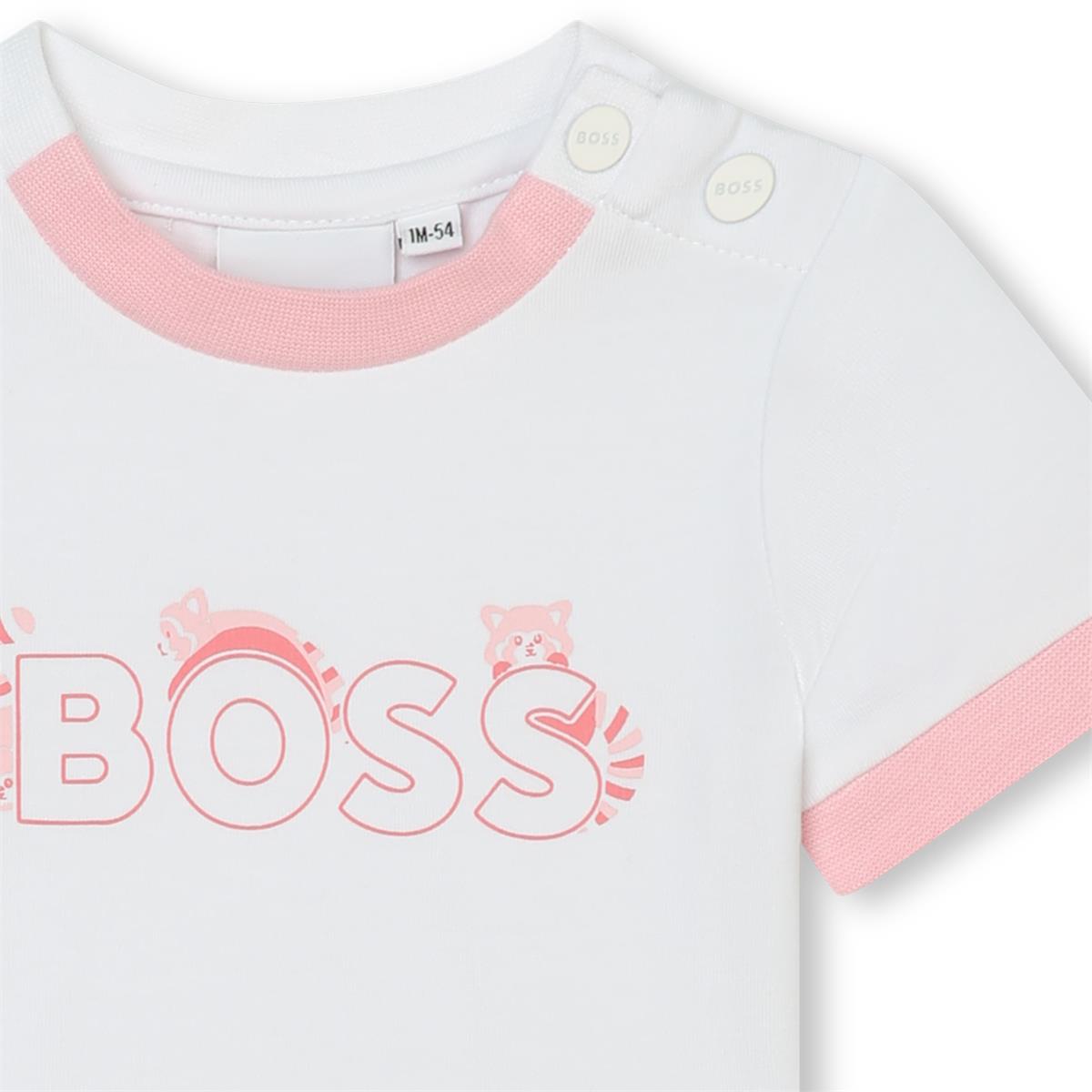 Baby Girls Pink Cotton T-Shirt