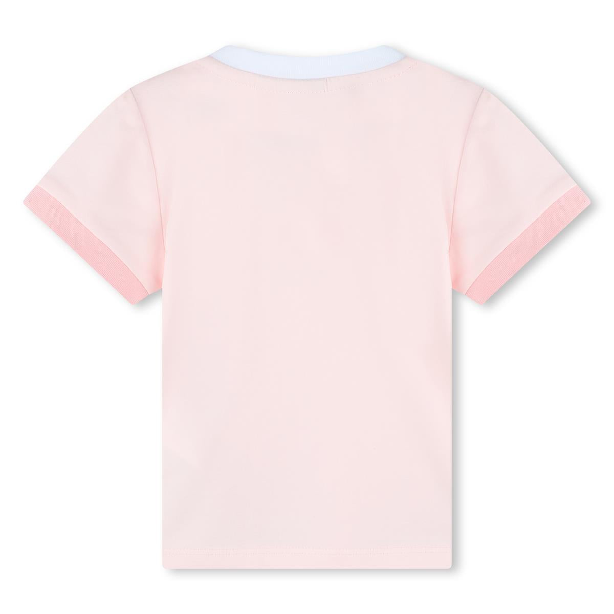 Baby Girls Pink Cotton T-Shirt