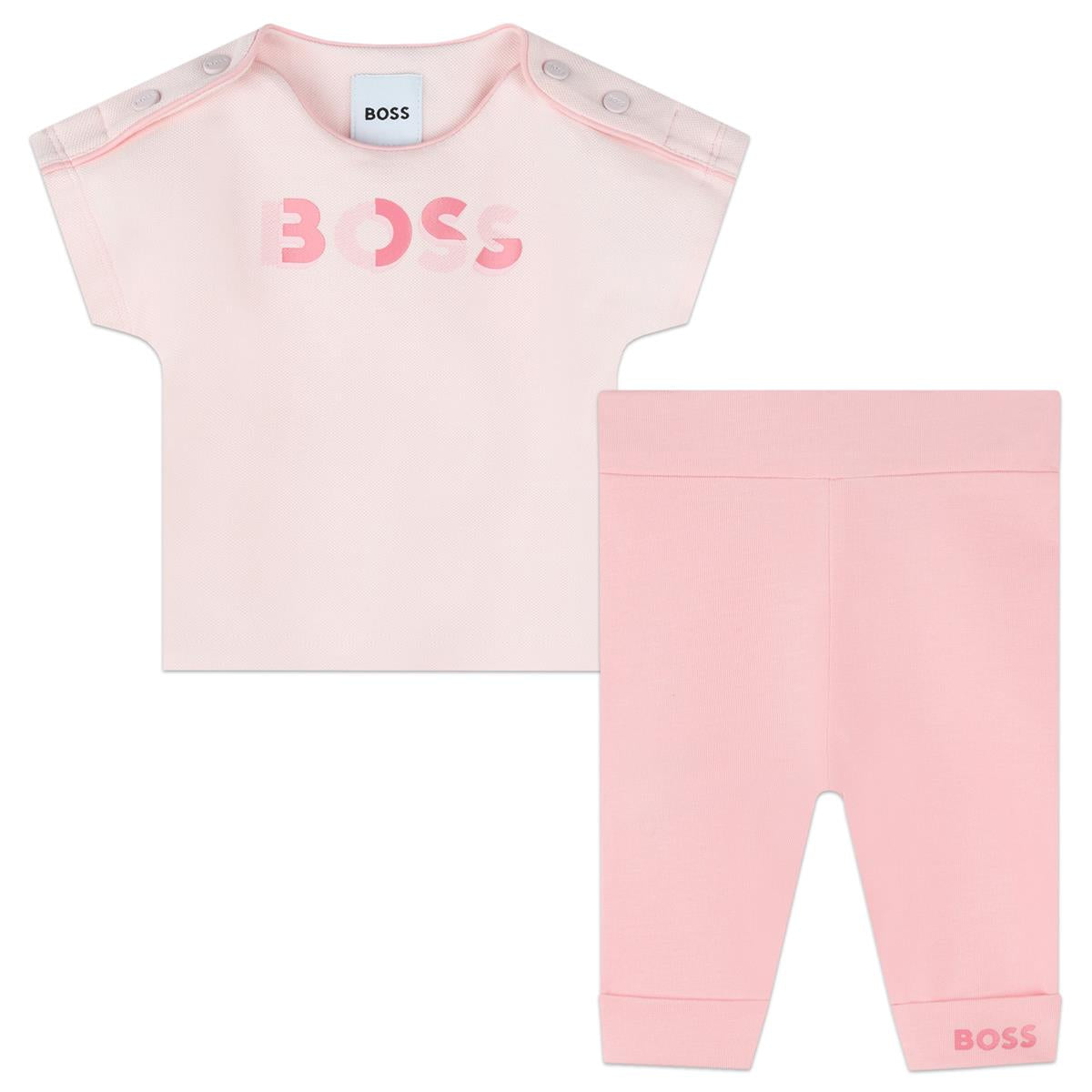 Baby Girls Pink Cotton Set
