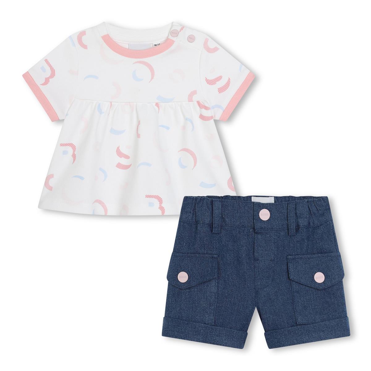 Baby Girls White Cotton Set