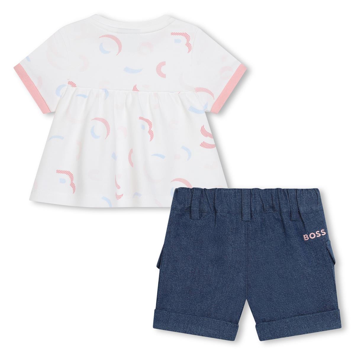 Baby Girls White Cotton Set