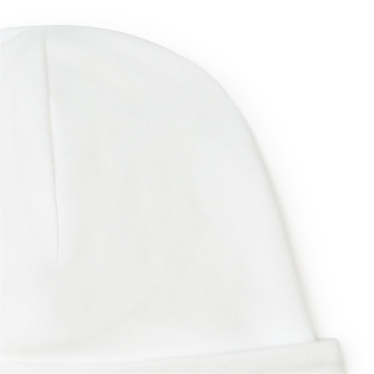Baby Boys White Cotton Hat