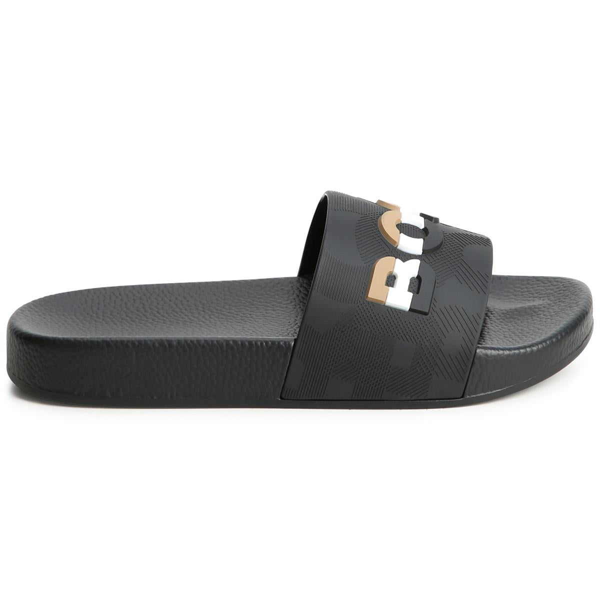 Boys Black Slippers