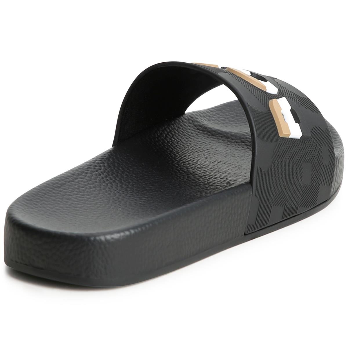 Boys Black Slippers