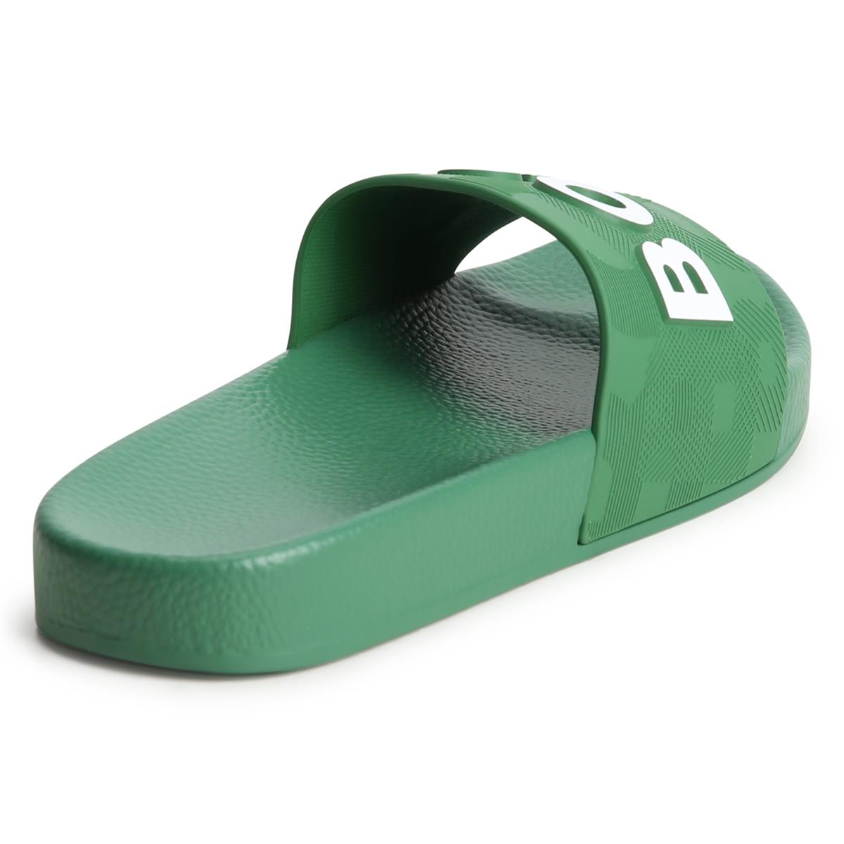 Boys Green Slippers