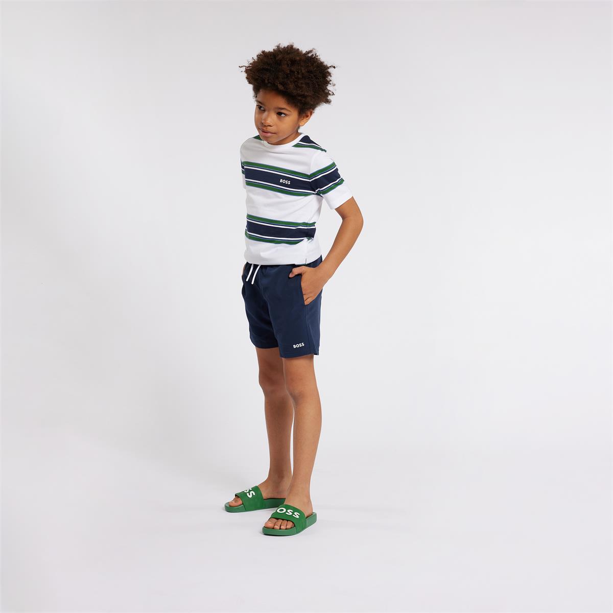 Boys Green Slippers